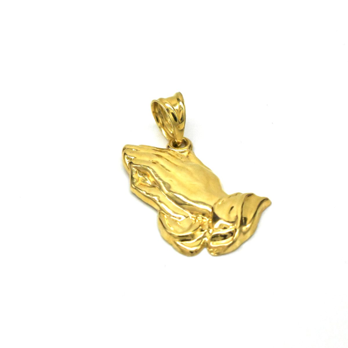 златна висулка молещи се ръце 14K