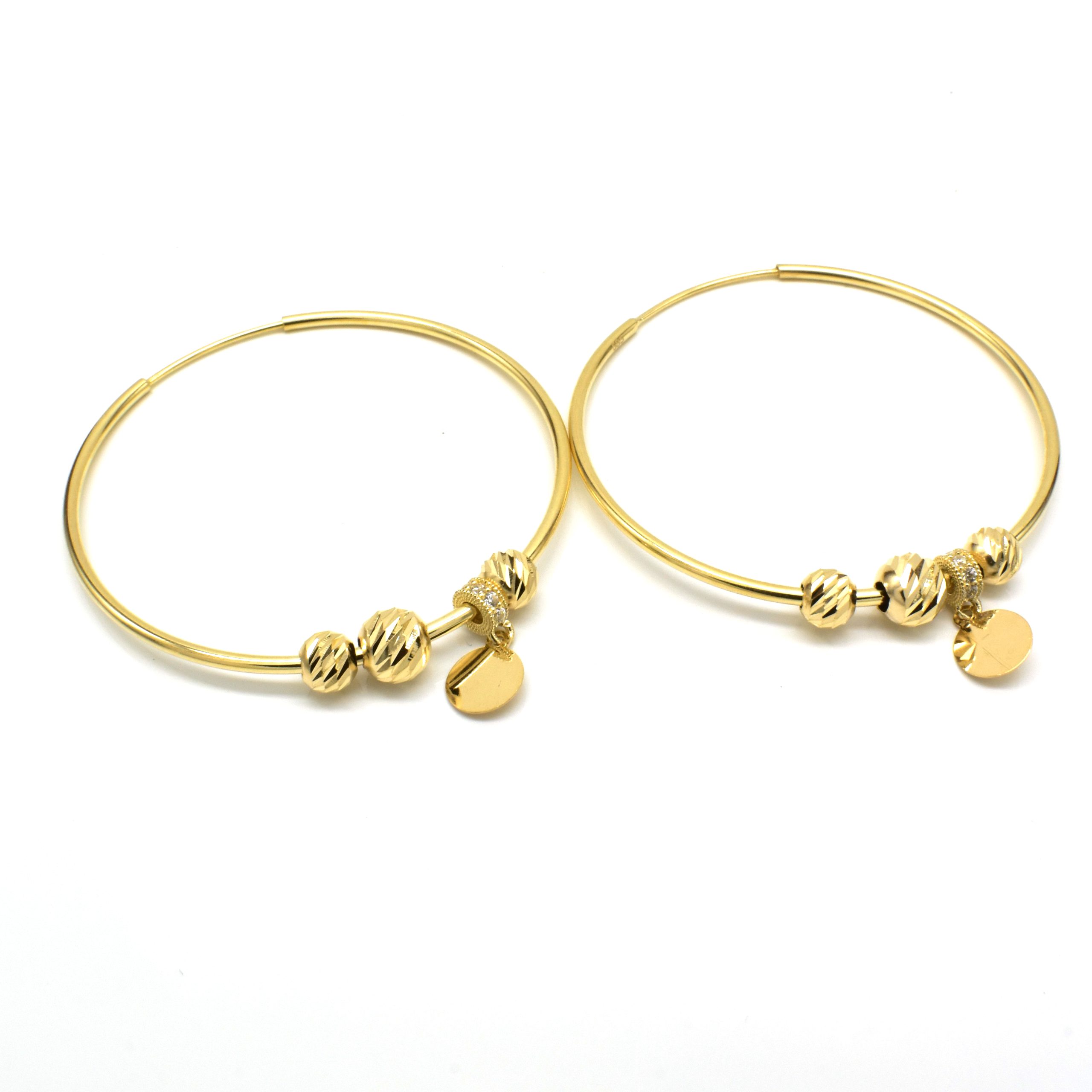 Висящи обеци от жълто злато Avangard Gold