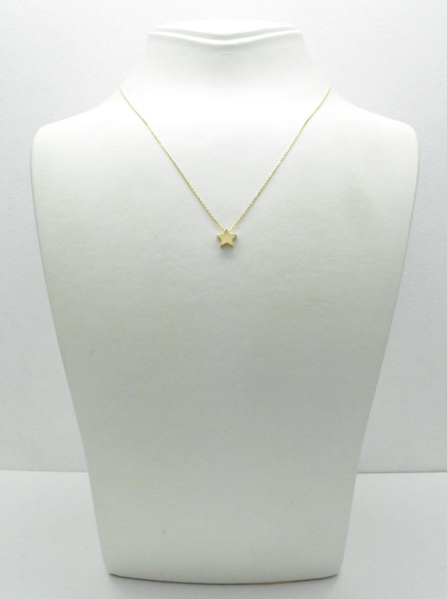 Минималистично дамско колие с висулка звезда – Avangard Gold