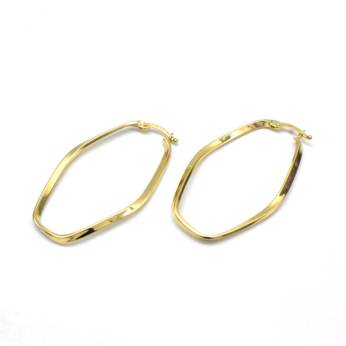 златни обеци халки геометрични 14K 585 Avangard Gold