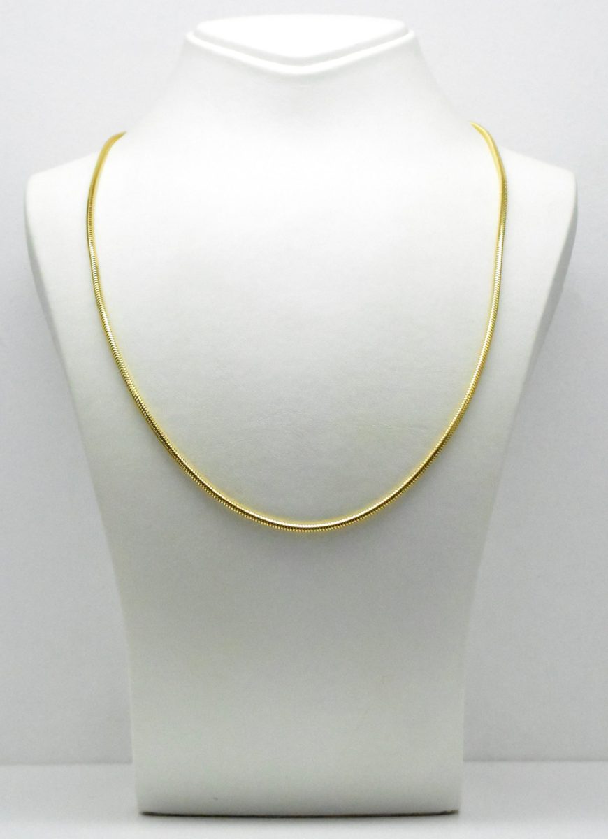 Мъжки златен ланец Snake 14K