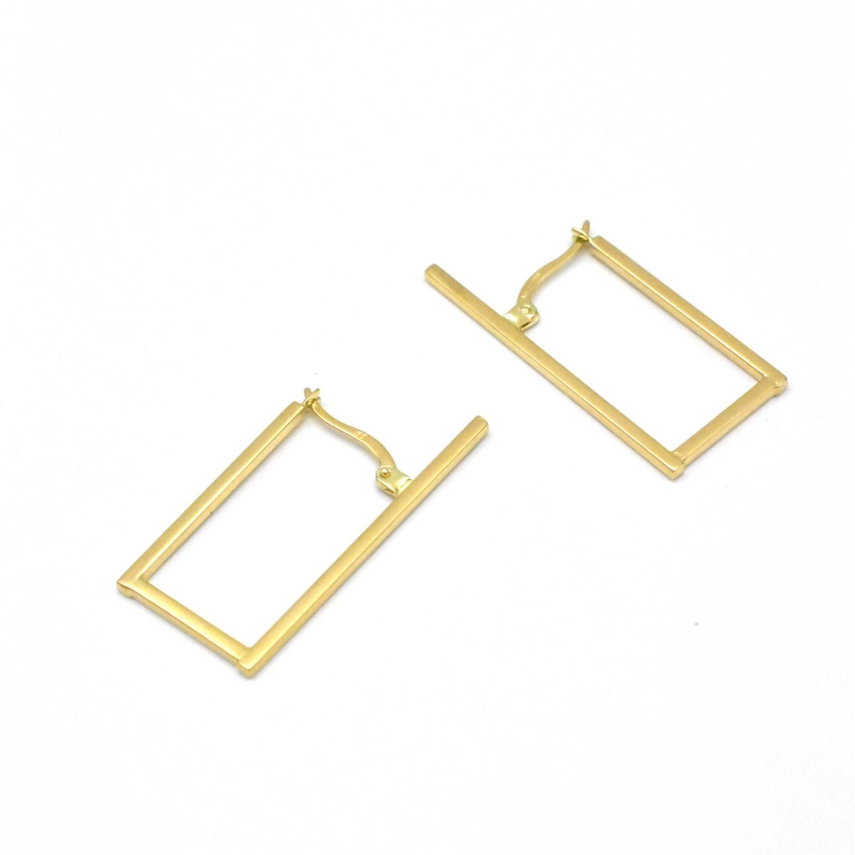 златни обеци правоъгълни 14K 585 Avangard Gold