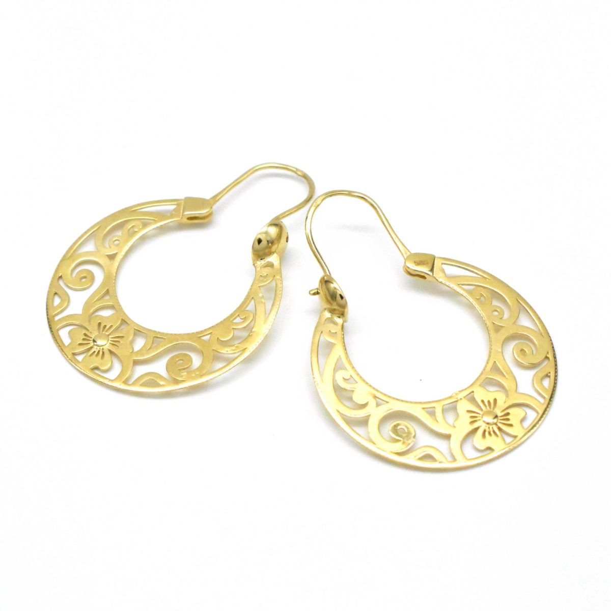 златни обеци масивни 14K 585 Avangard Gold