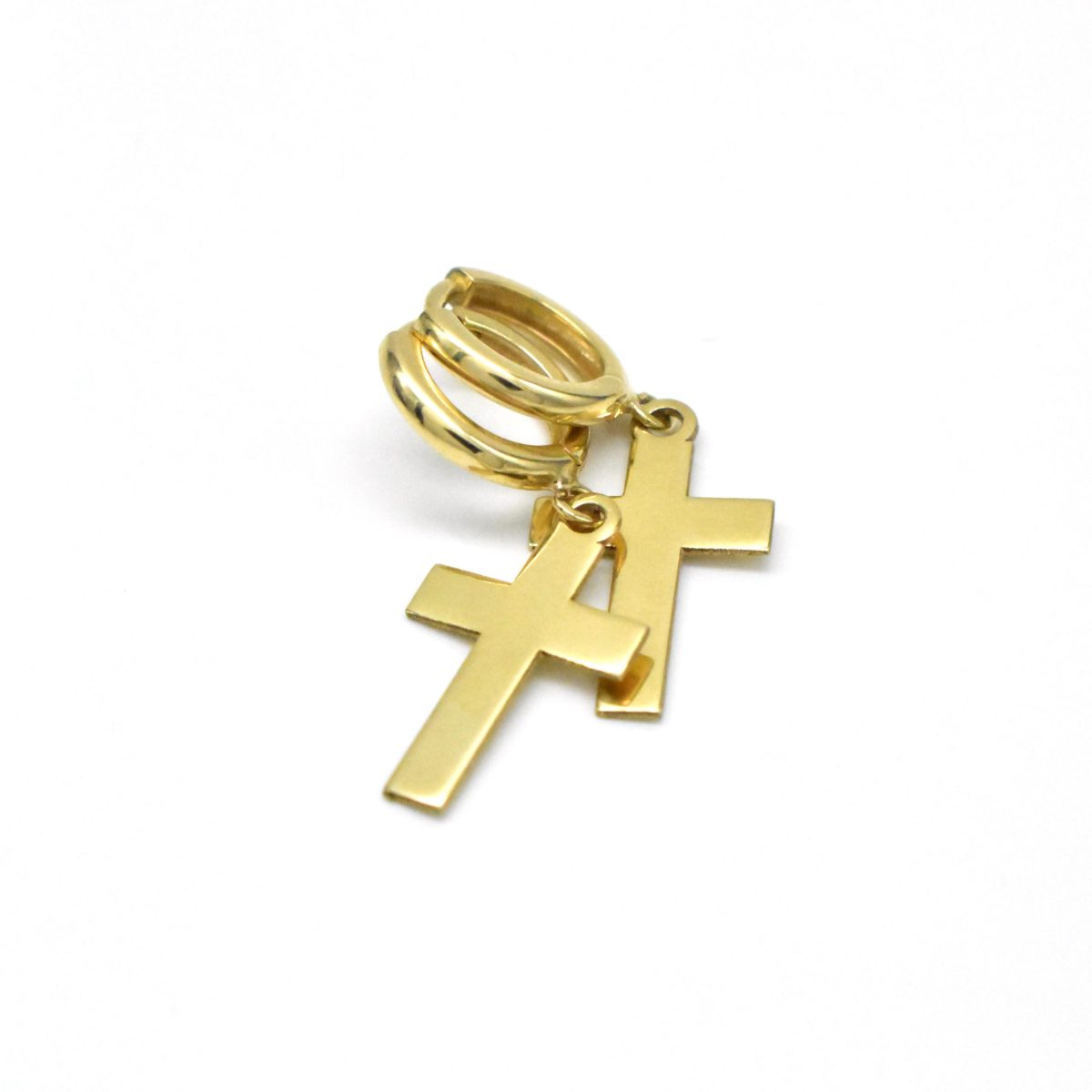 златни обеци с кръст 14K 585 Avangard Gold