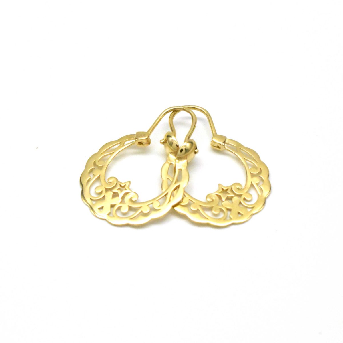 златни обеци кръст 14K 585 Avangard Gold