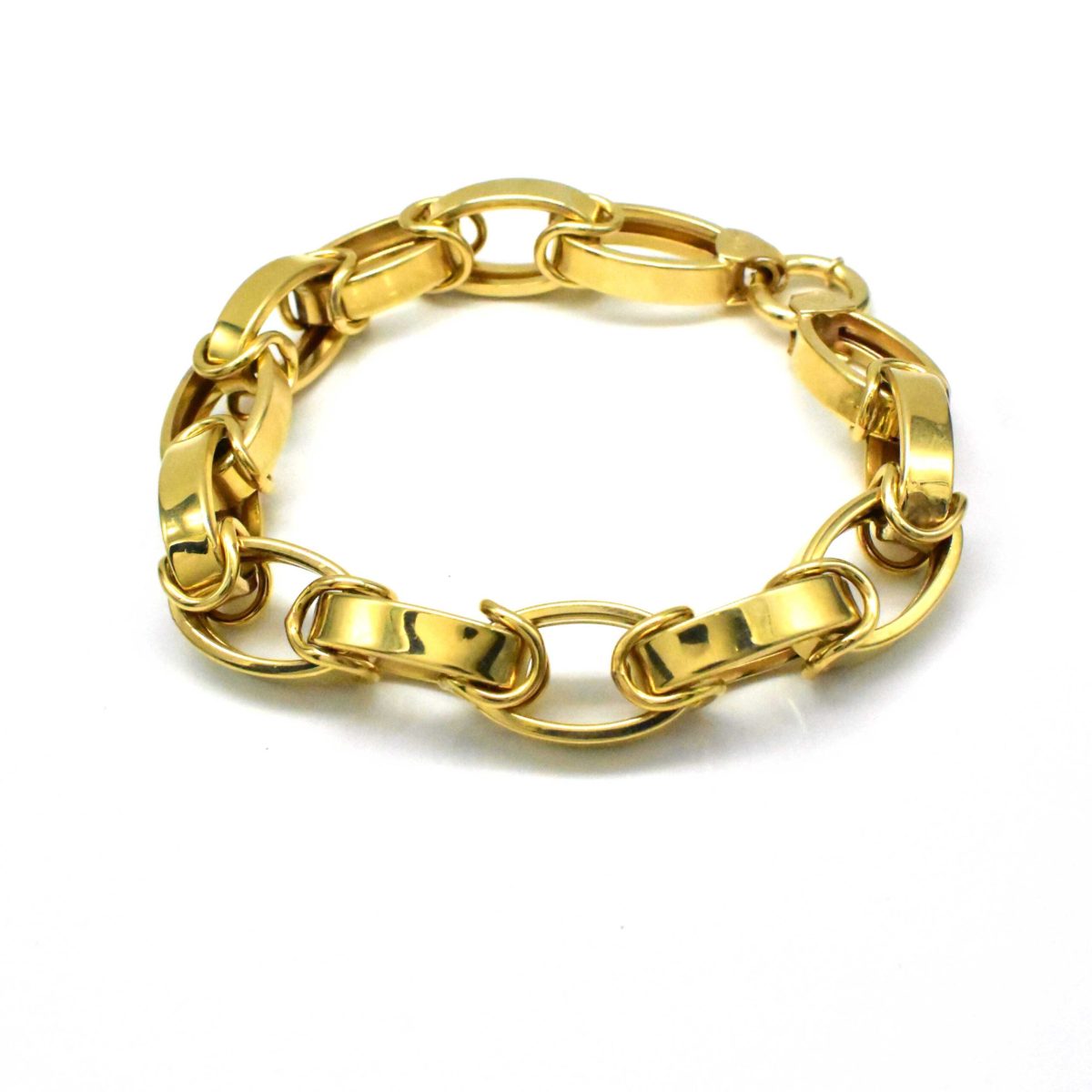 Масивна мъжка златна гривна с едра плетка 14K – 36.76гр - Image 2