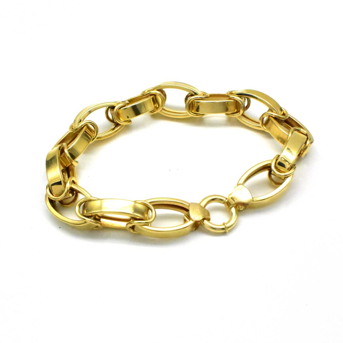Масивна мъжка златна гривна с едра плетка 14K – 36.76гр - Image 3