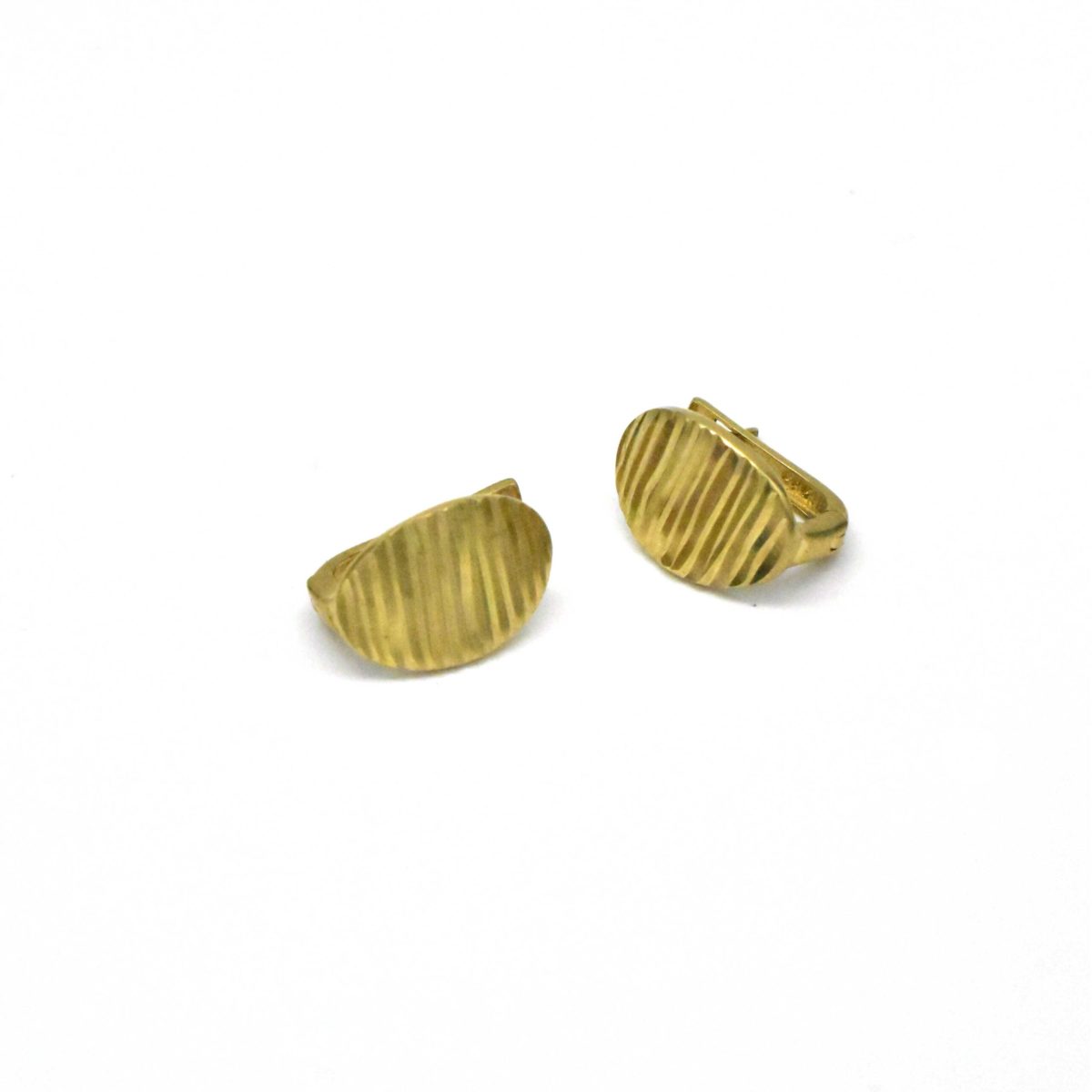 Златни овални обеци 14 карата – Avangard Gold