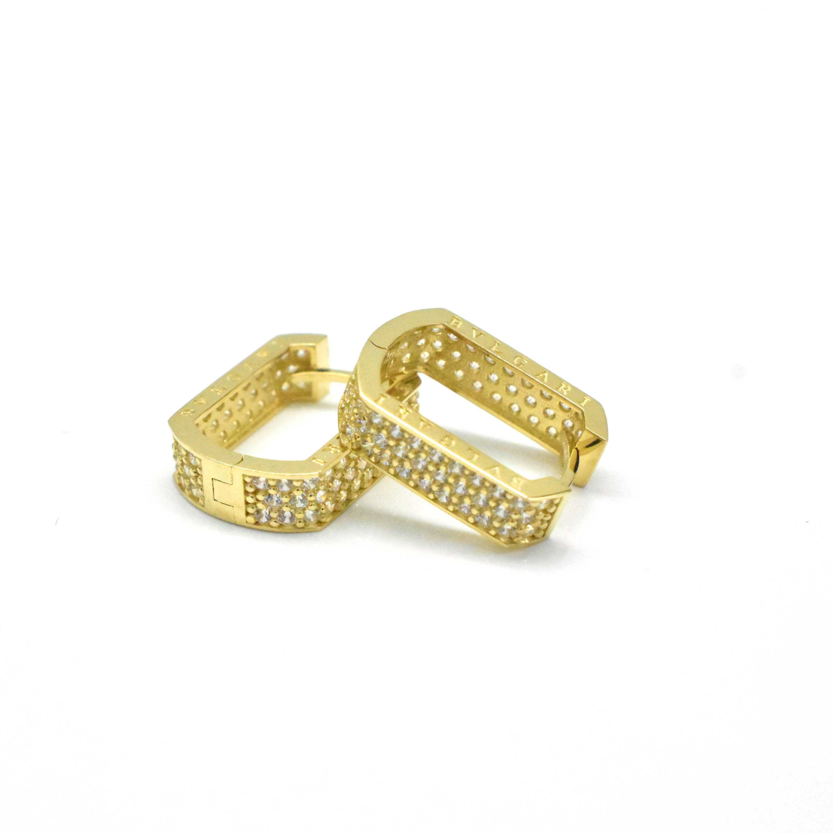 Масивни дамски златни обеци 585 – Avangard Gold