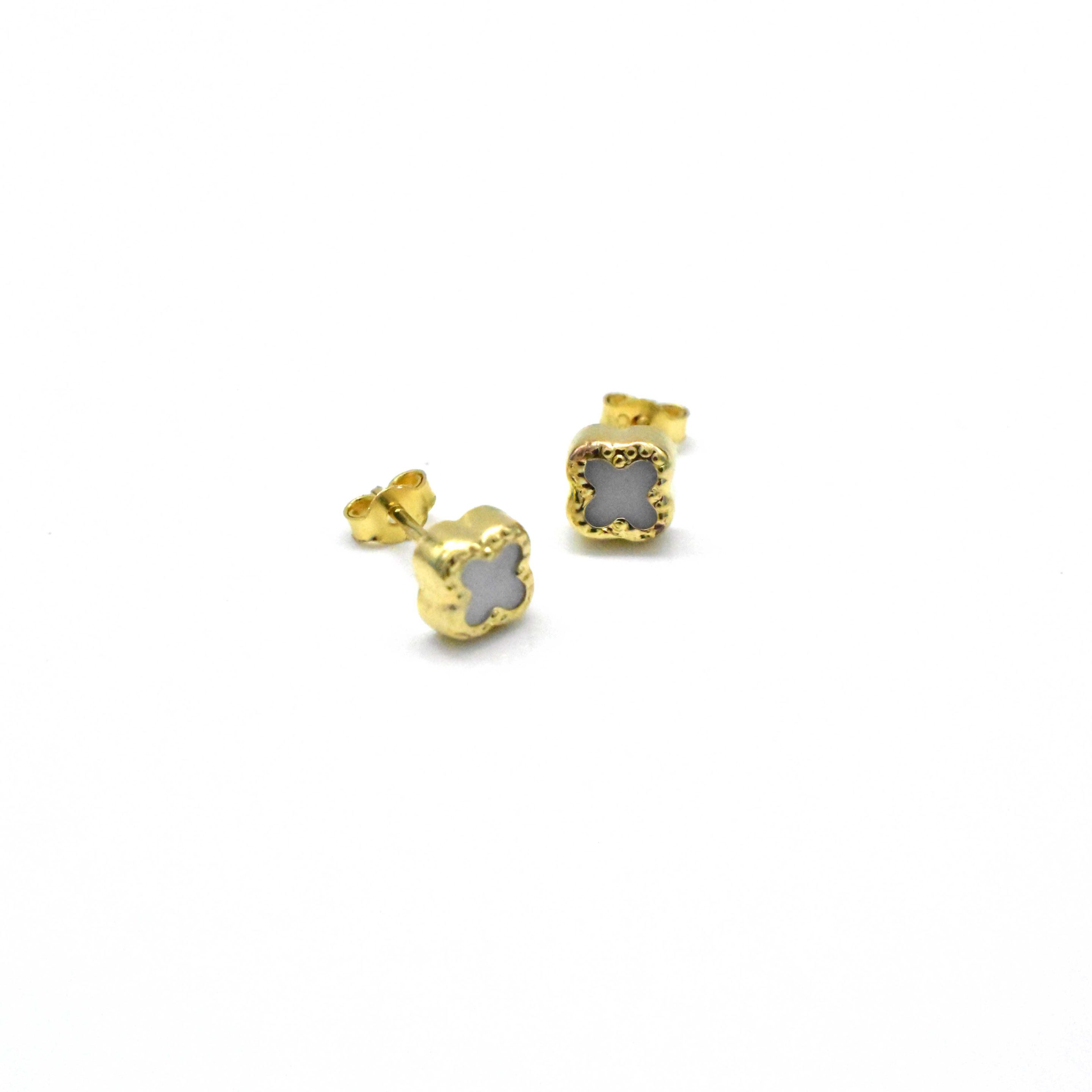 златни обеци детелина 14K 585 Avangard Gold