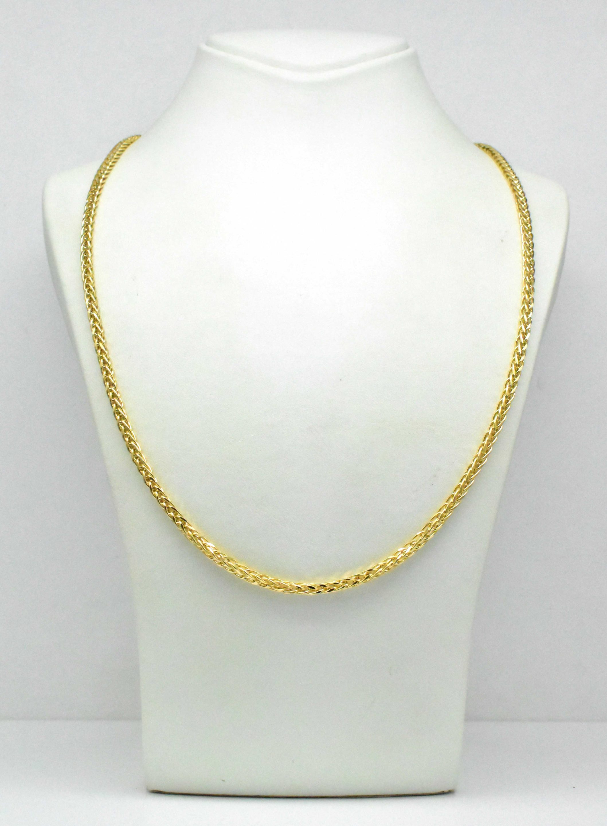 Мъжки златен ланец Житен клас 14K