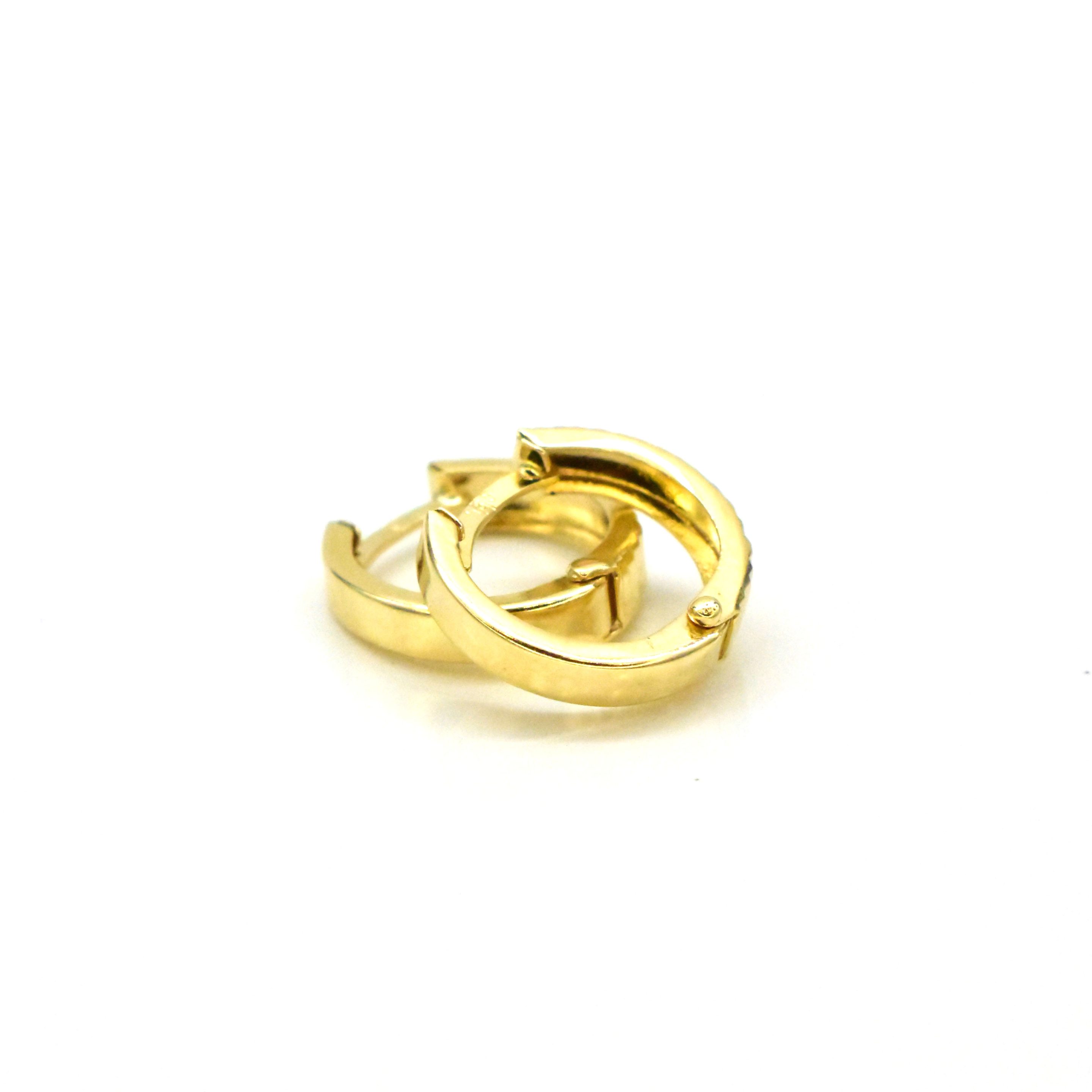 Дамски златни обеци халки 585 проба – Avangard Gold