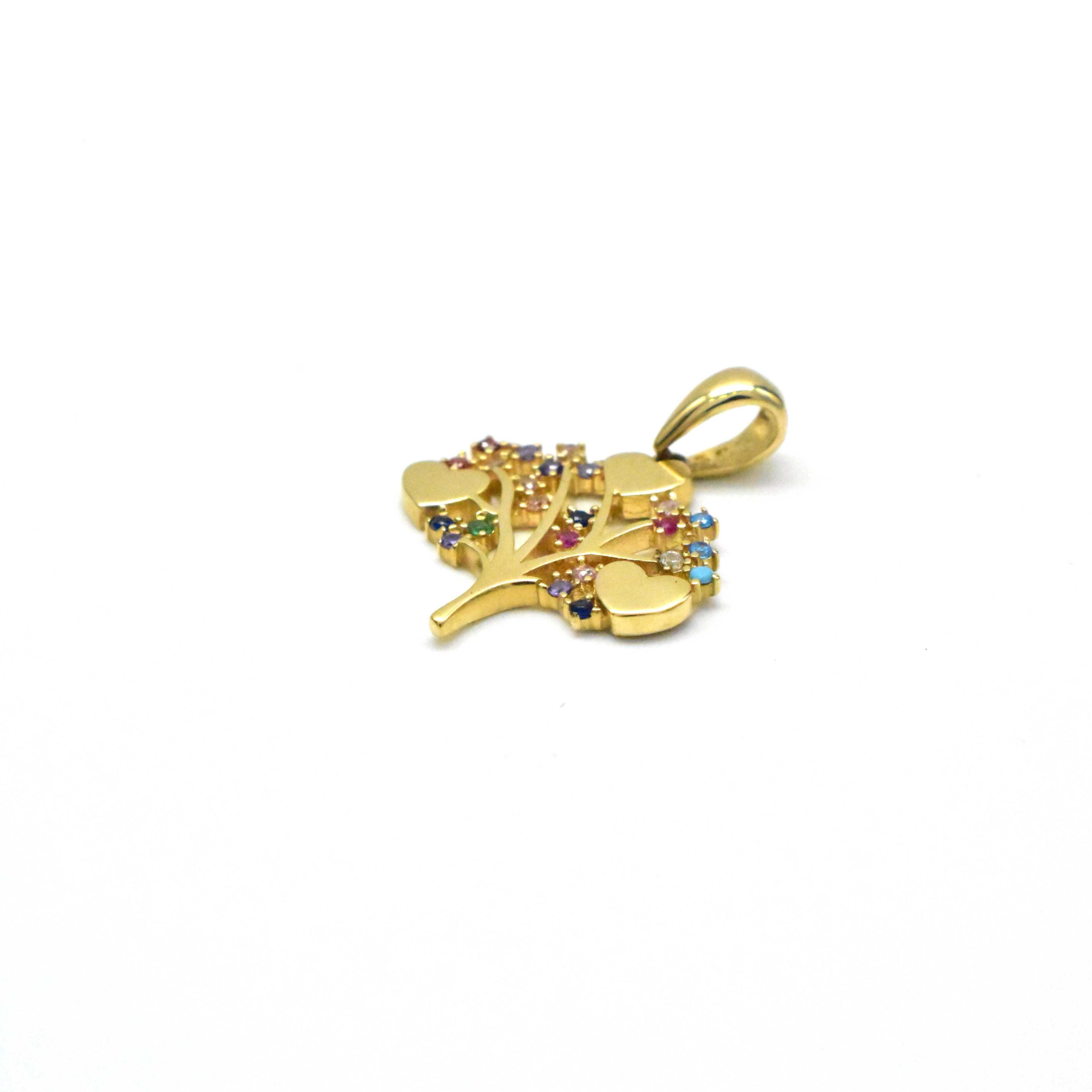 златна висулка дърво на живота 14K 585 Avangard Gold