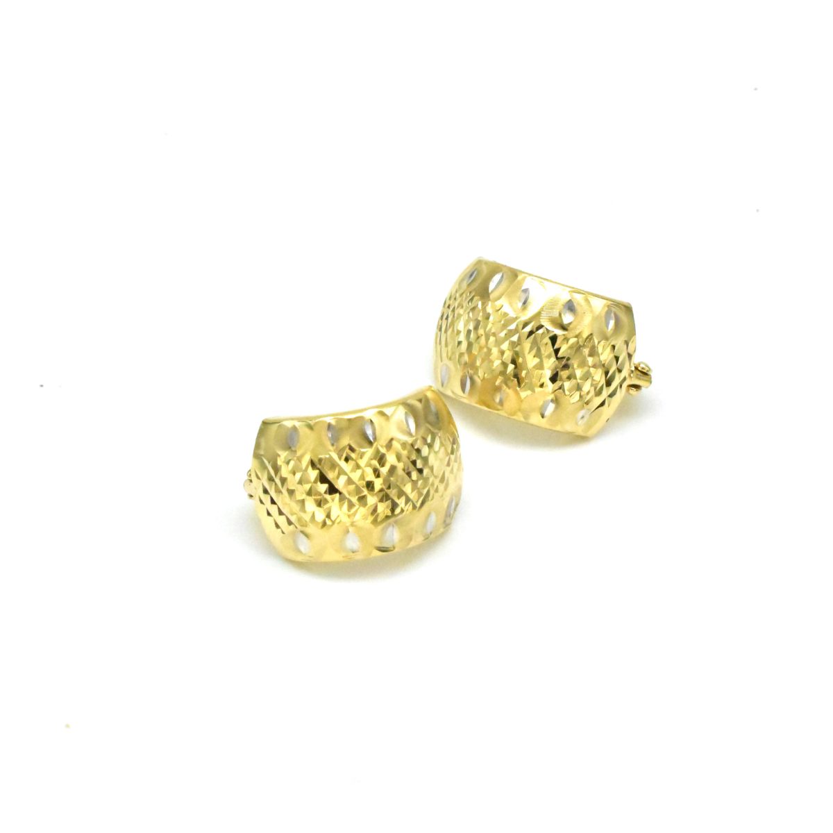 Масивни дамски златни обеци 585 – Avangard Gold