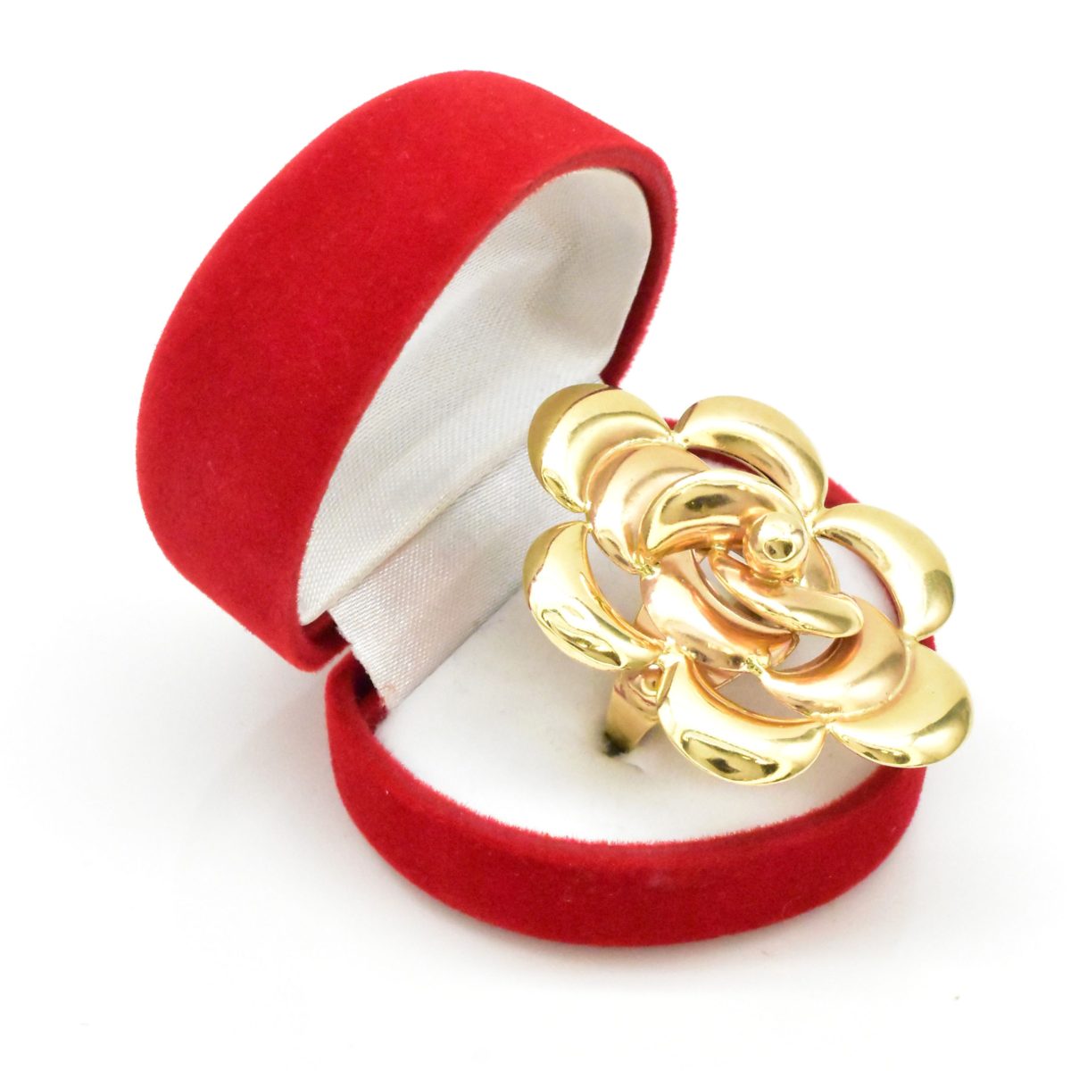 Дамски златен пръстен Floral Twist 14K