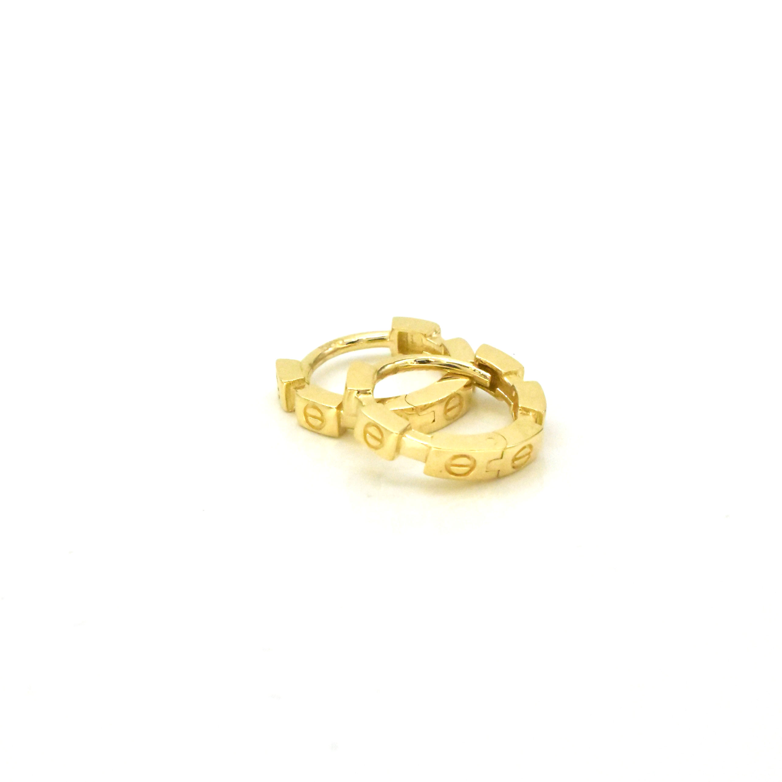 Дамски златни халки Love 585 проба – Avangard Gold
