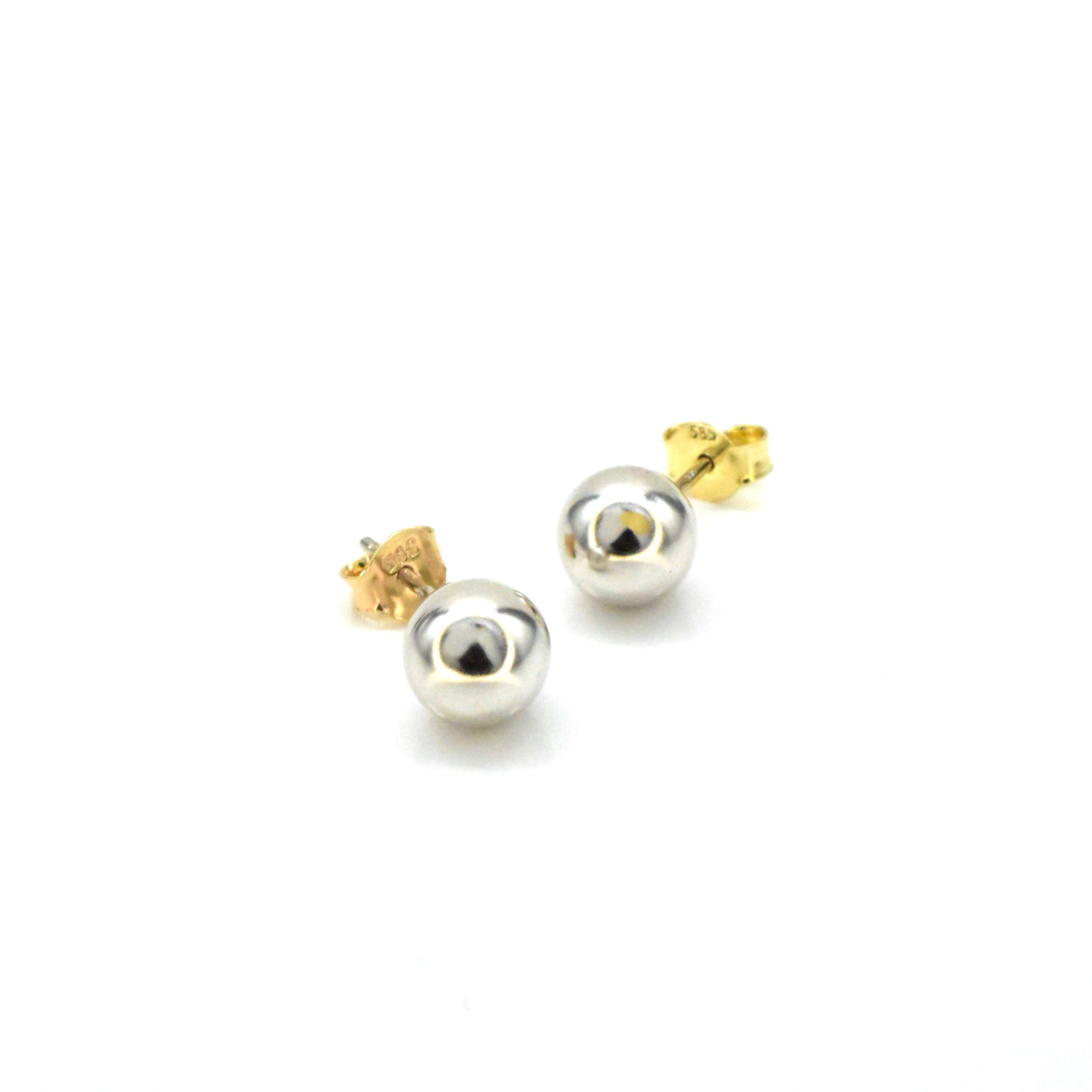 Дамски обеци от бяло злато 14K Avangard Gold