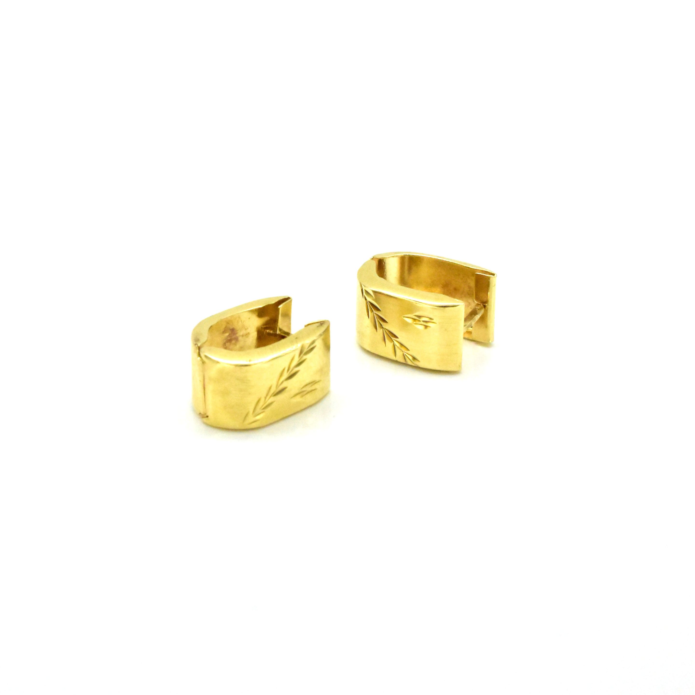 Елегантни символични златни обеци – Avangard Gold