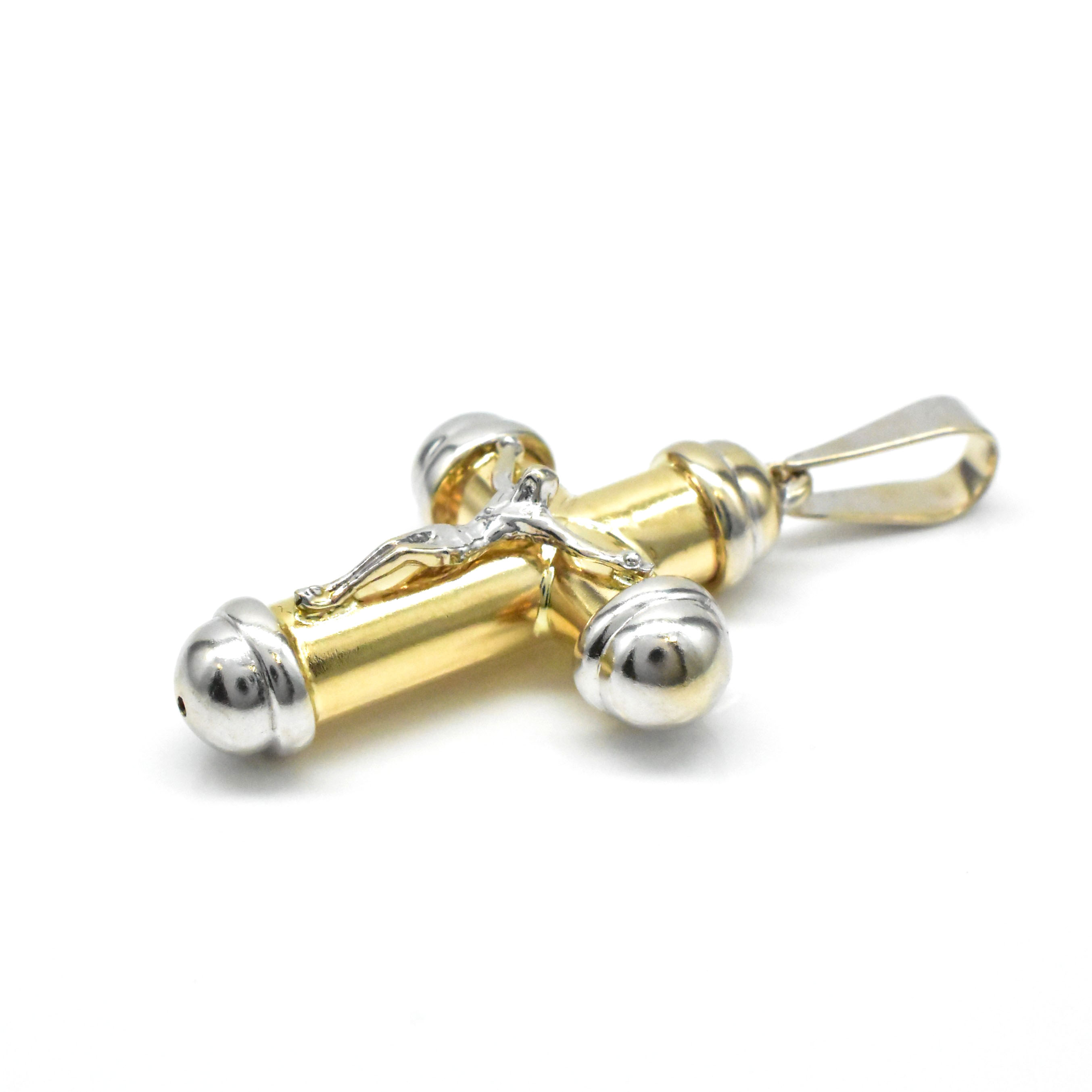 златна висулка кръст с Исус 14K 585 Avangard Gold