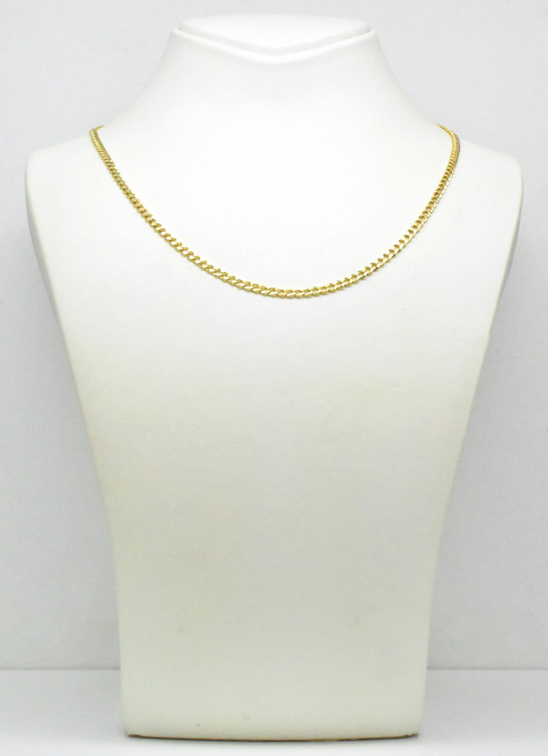 Мъжки златен ланец панцер плетка 14K