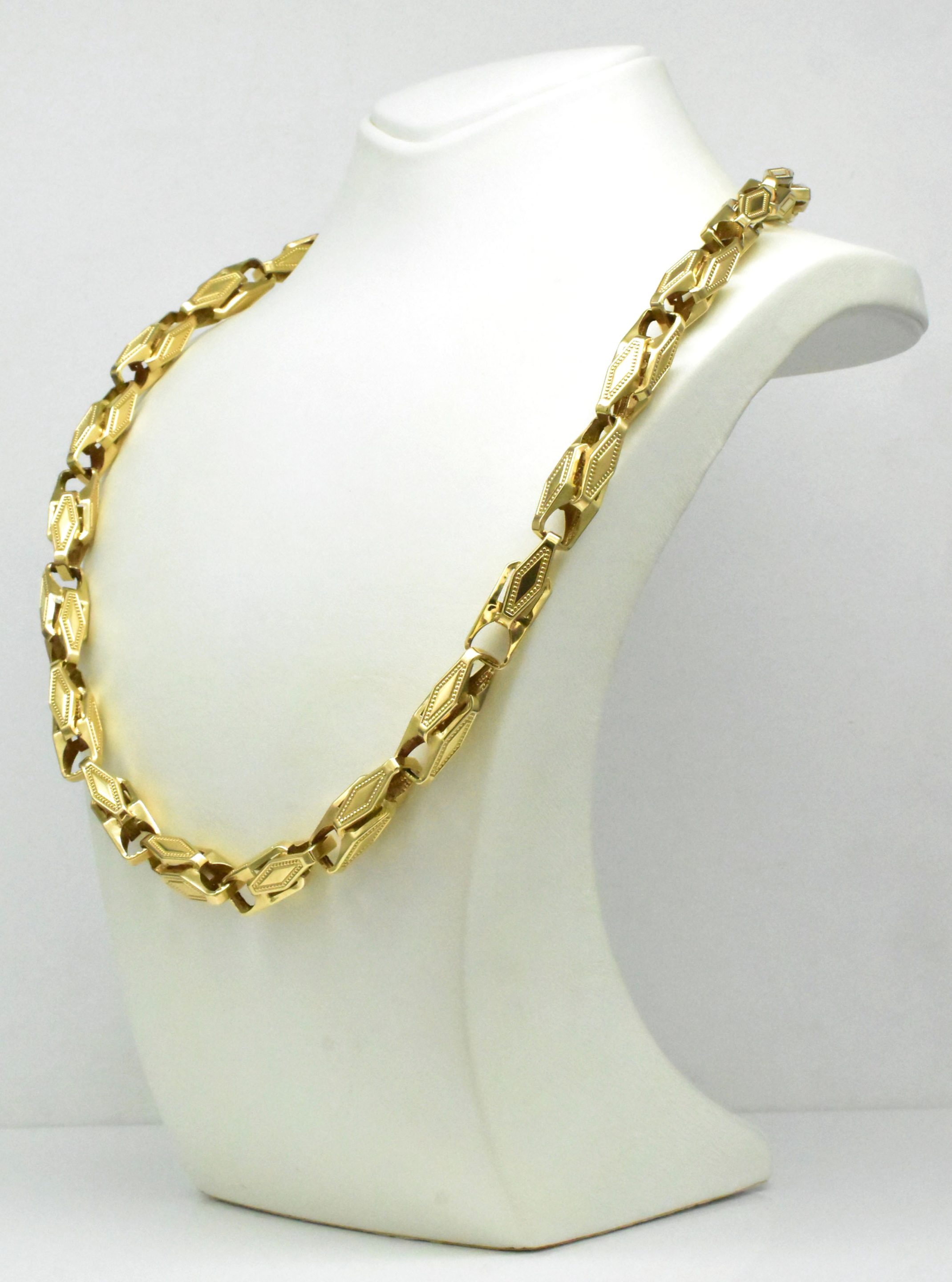 Масивен мъжки ланец от жълто злато – Avangard Gold
