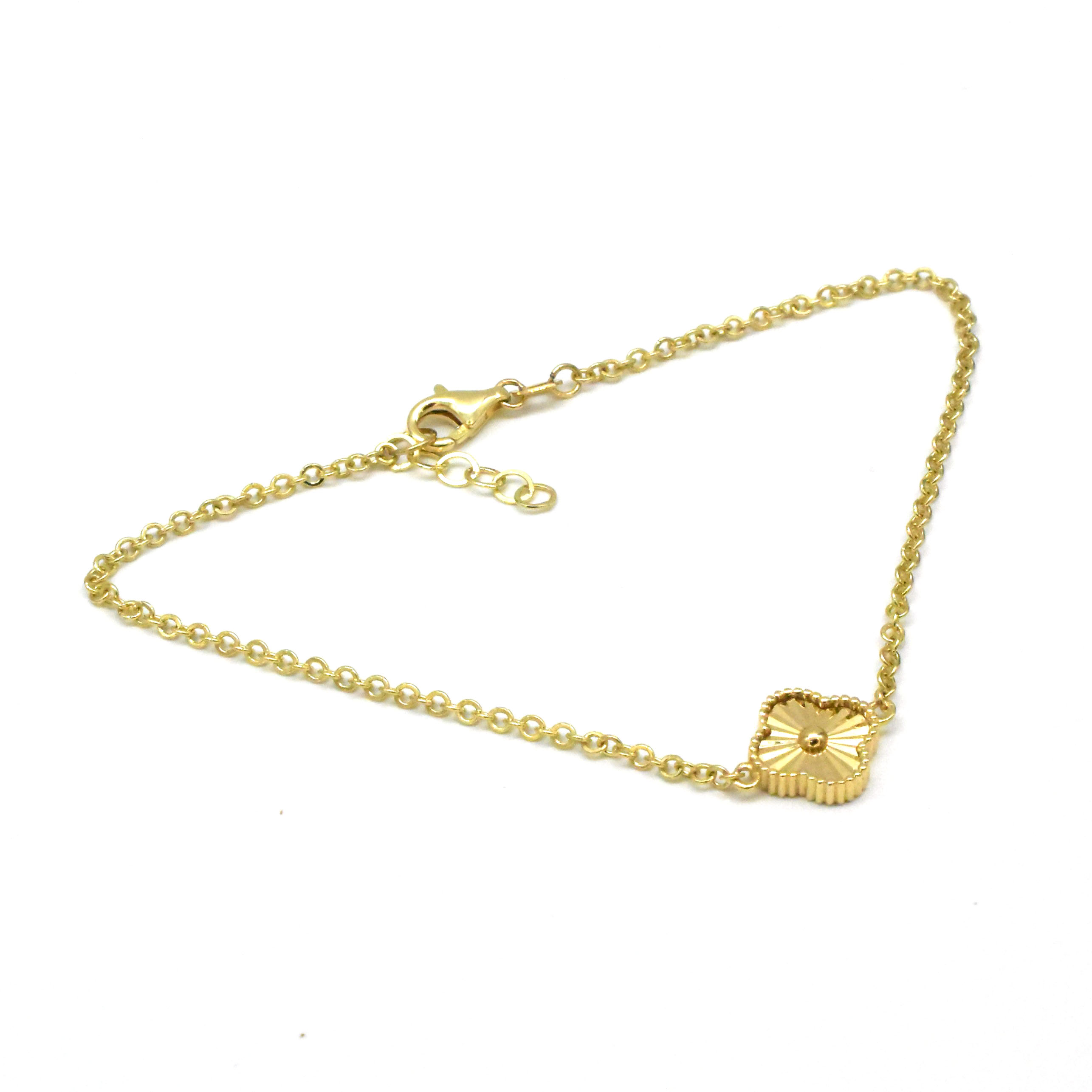 Дамска златна гривна Clover Gold 14К – 2.38гр, 16.5см