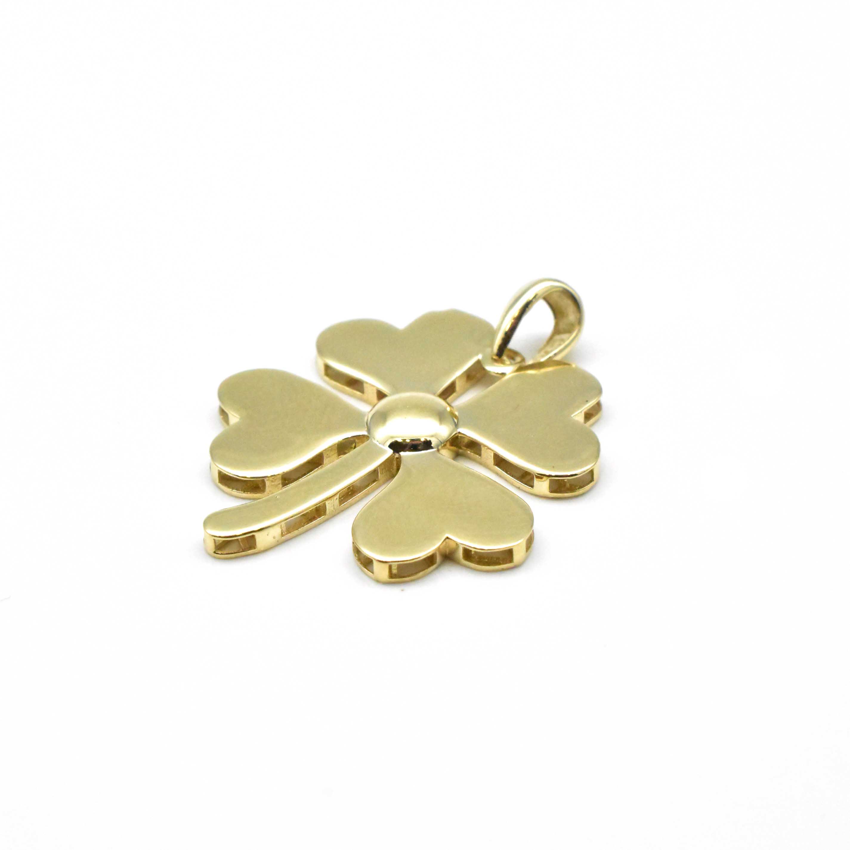 Златна висулка Heart Clover 14К 2.01гр