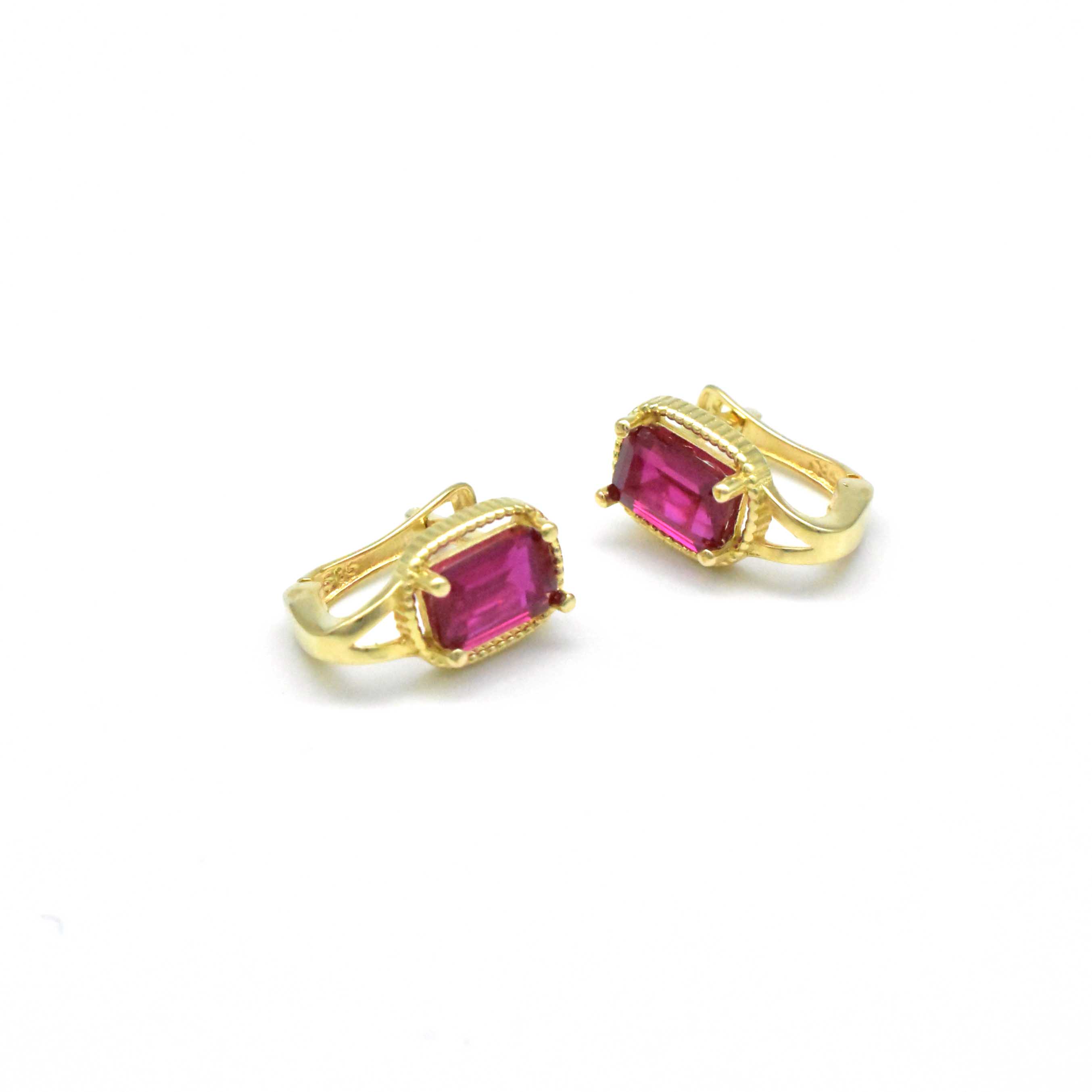 Златни детски обеци Ruby Dream 14K - 1.86гр