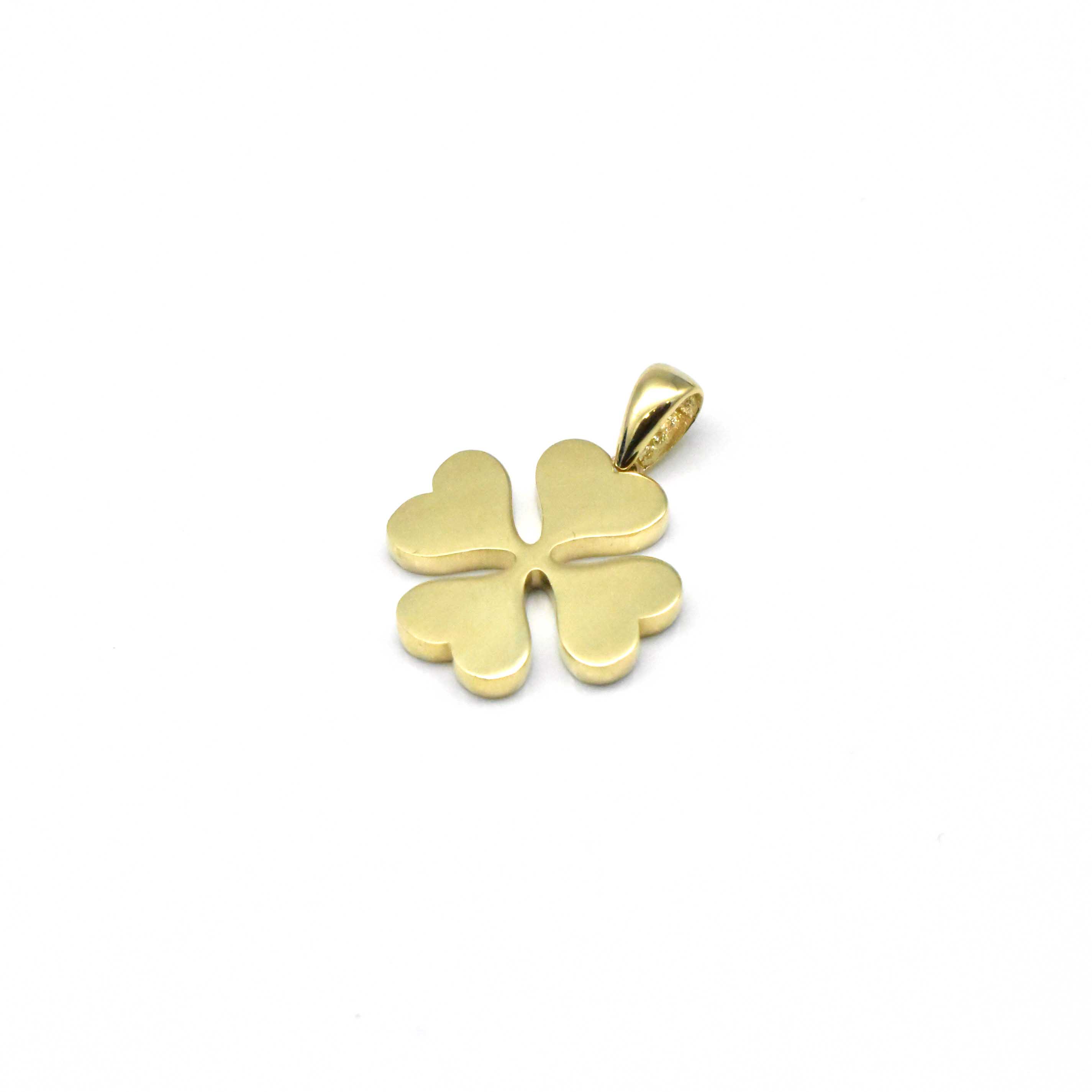 Златна висулка Clover 14K – 1.61гр четирилистна детелина