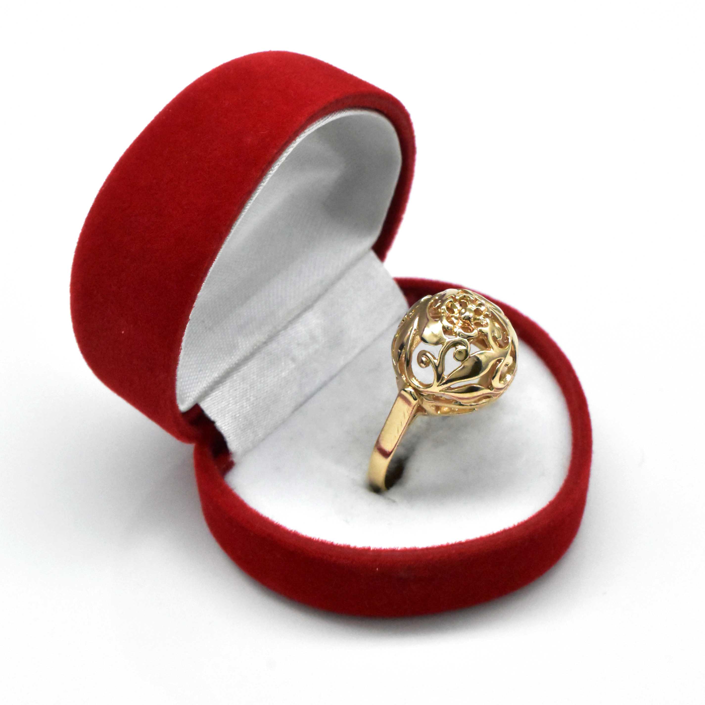 елегантен златен дамски пръстен 14k Avangard Gold
