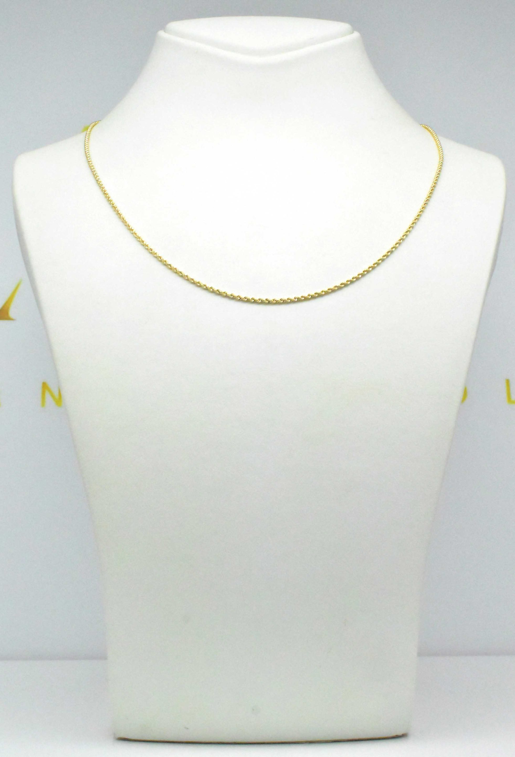 златен дамски синджир Rope 14K 585 злато
