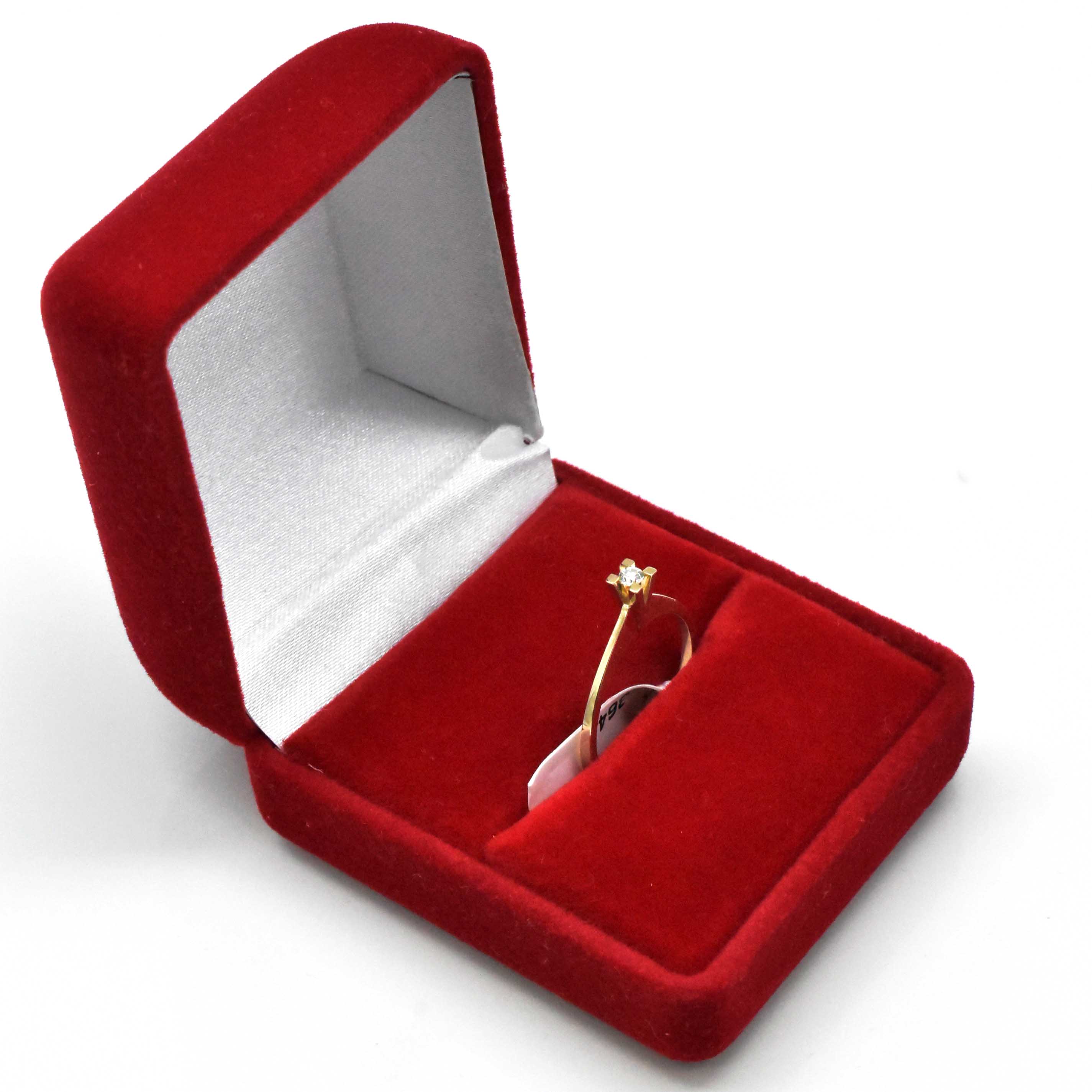 деликатен диамантен пръстен 0.05ct 14k