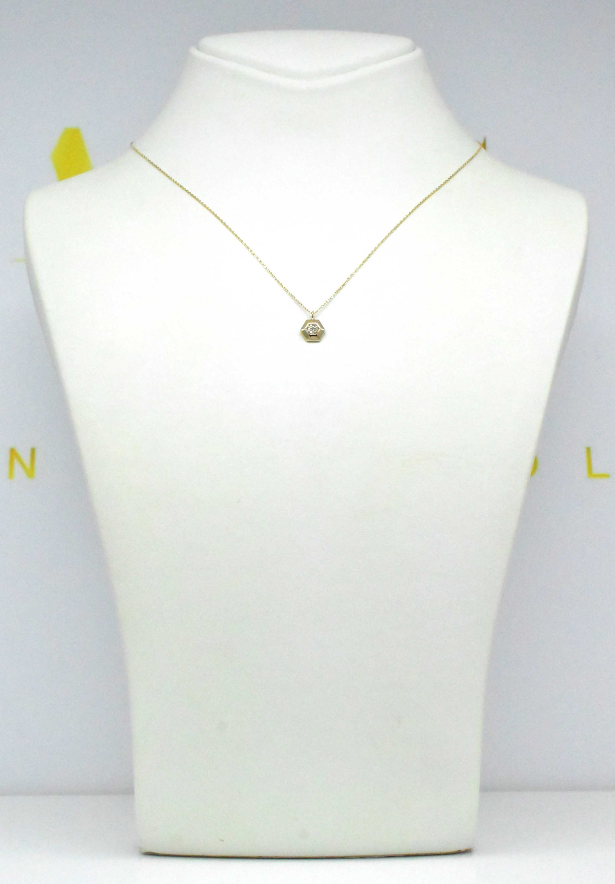 златно колие hexagon 14К Avangard Gold