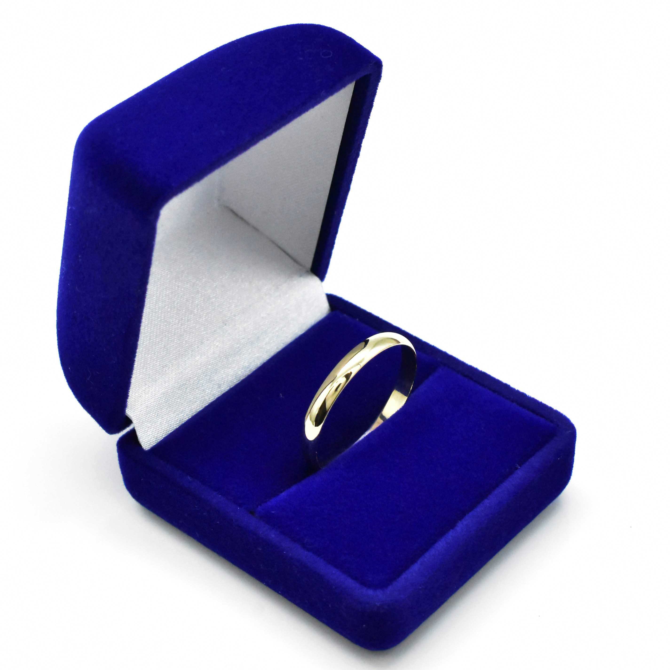 златна брачна халка 14K класически модел