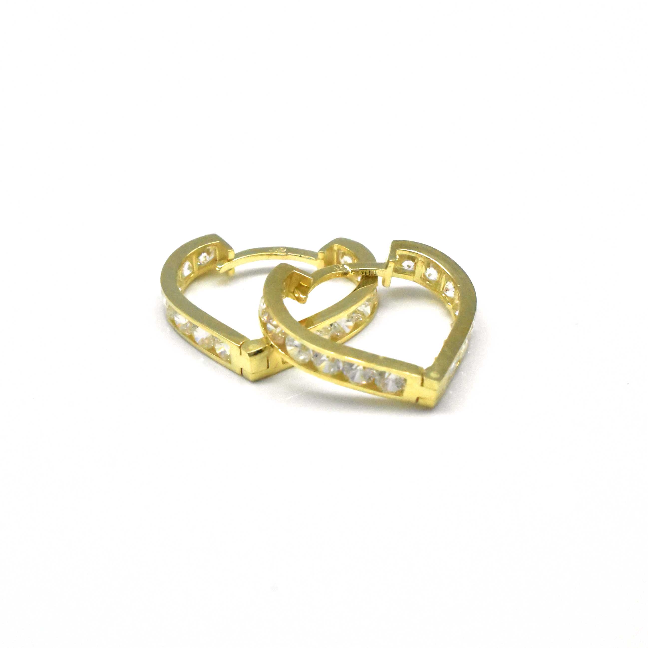 златни обеци сърце 14K Avangard Gold