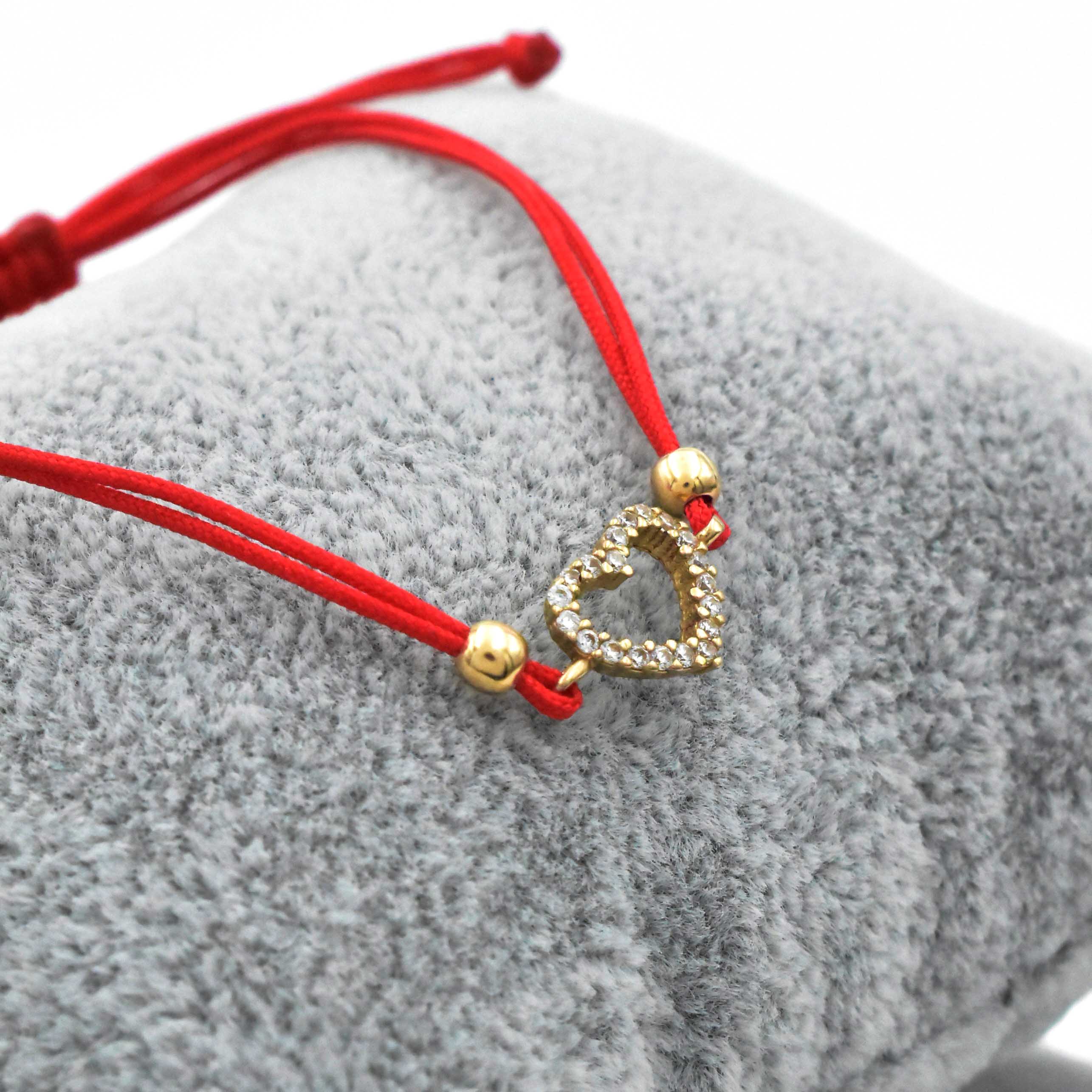 Avangard Gold гривна със сърце 14K на конец