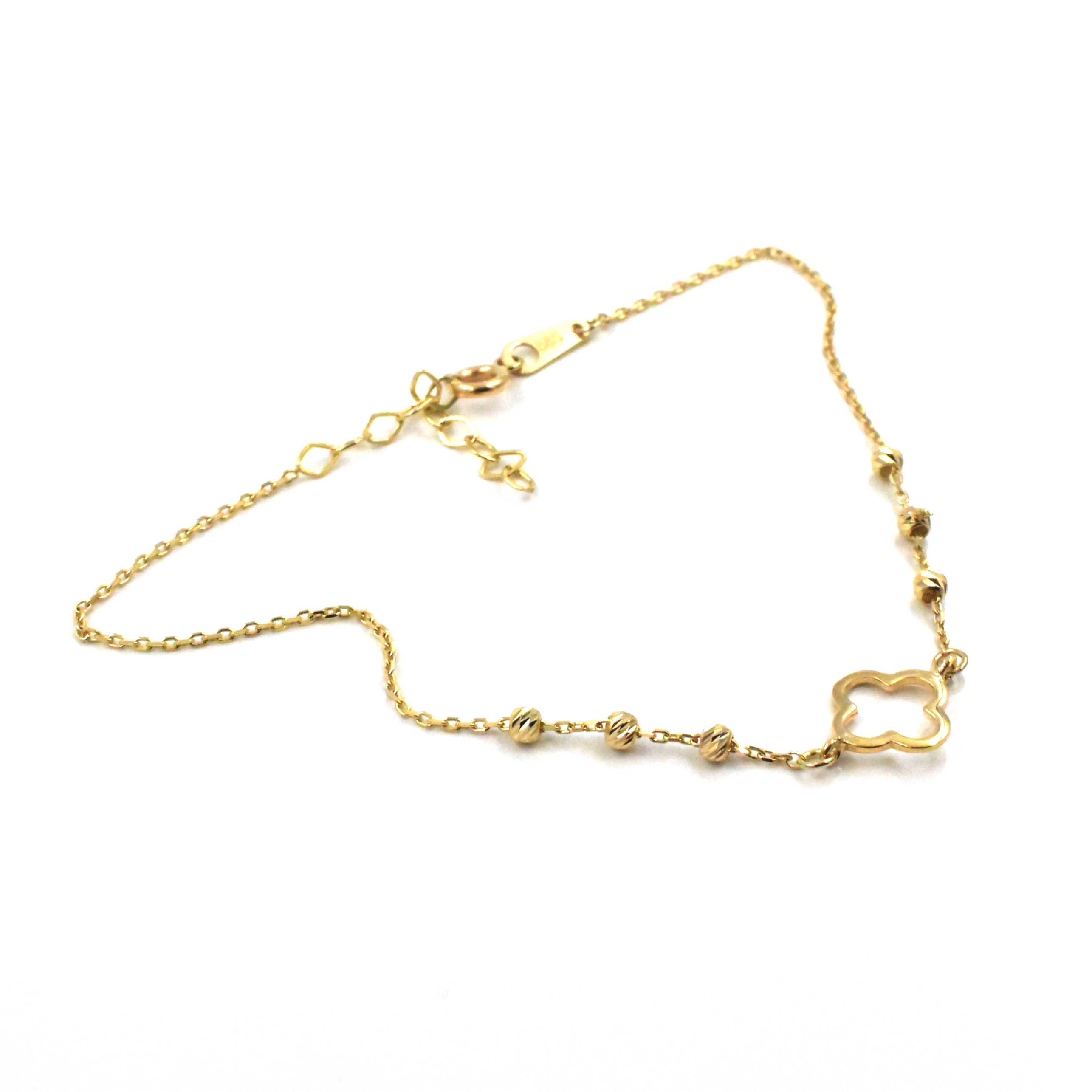 Дамска златна гривна Clover Gold 14К с детелина