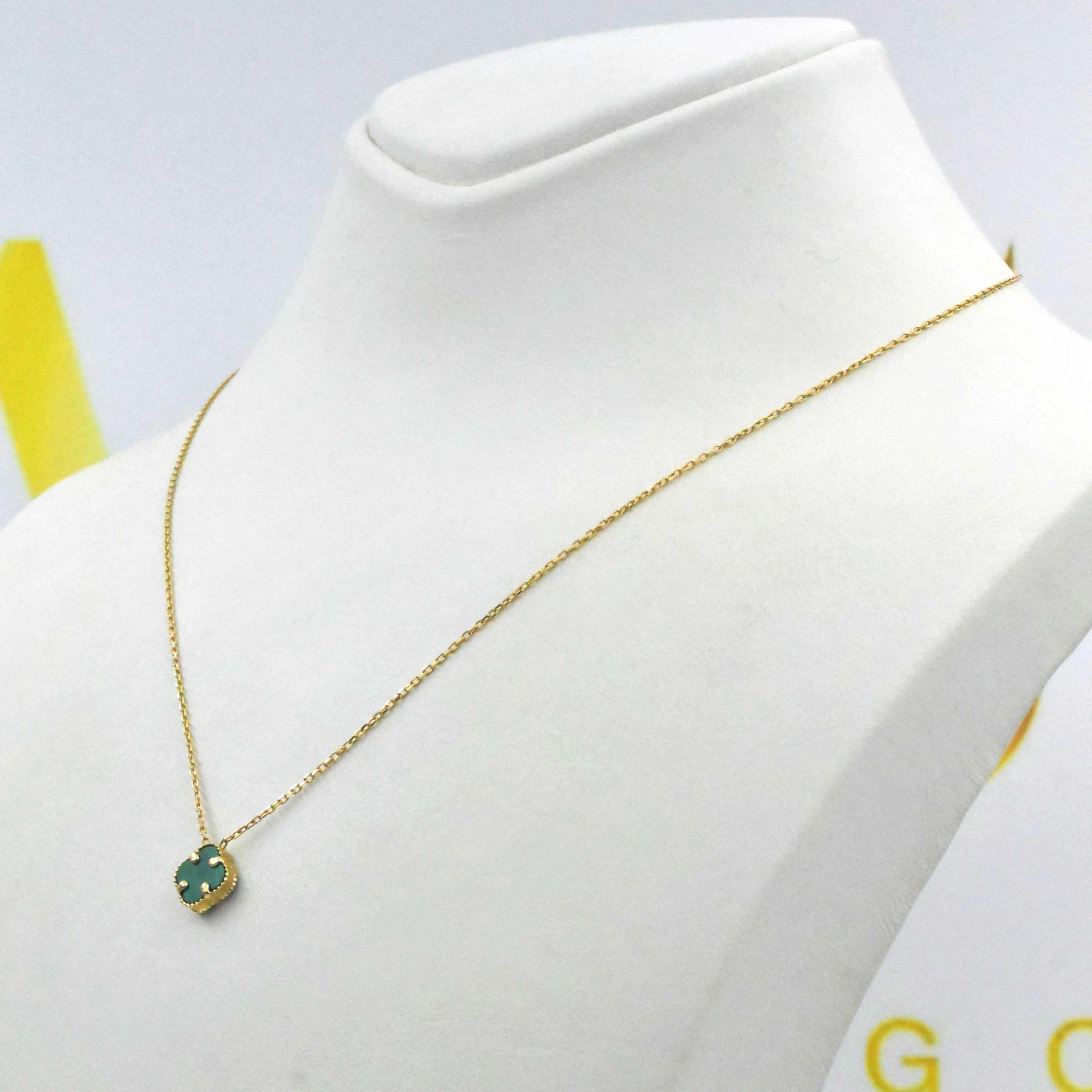 Дамско златно колие Clover Green с висулка детелина